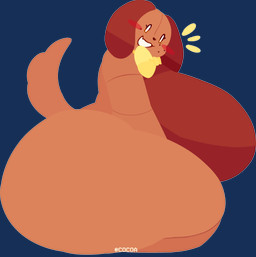 anthro big_breasts biped blush blush_stickers bow_tie breasts brown_body brown_tail emanata eyelashes featureless_breasts female floppy_ears freckled_face freckles huge_breasts huge_thighs looking_at_viewer lop_ears monotone_body nude open_mouth open_smile plushie side_view simple_eyes smile solo tail text thick_thighs cocoaberry lovedoll_toy_factory fan_character poochi_(cocoaberry) animate_inanimate canid canine canis domestic_dog living_plushie mammal 2026 absurd_res alpha_channel artist_name digital_media_(artwork) flat_colors hi_res