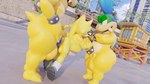 16:9 3d_(artwork) 3d_background abdominal_bulge anal anal_penetration anthro balls blender_(artwork) butt canid canine canis digital_media_(artwork) erection eyewear fur genitals glasses group group_sex hair hi_res iggy_koopa koopa koopaling larry_koopa male male/male male_penetrated male_penetrating male_penetrating_male mammal mario_bros nintendo nude open_mouth penetration penile penis rig_(soda_rakoon) scalie sex soda_rakoon spikes tail trio widescreen wolf