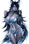 animal_ear_fluff animal_ears big_breasts blue_body blue_eyes blue_hair blue_skin bracelet breasts chain choker collar colored_skin eye_scar facial_scar female hair jewelry multi_head necklace scar solo spiked_bracelet spikes tail wolf_ears wolf_tail wtparadise european_mythology greek_mythology indie_virtual_youtuber mythology vtuber spite_(vtuber) animal_humanoid canid canid_demon canine cerberus demon hellhound humanoid mammal mythological_canine mythological_creature 2:3 hi_res