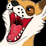 1:1 alpha_channel anthro bodily_fluids canid canine drooling fangs female fox looking_at_viewer mammal mouth_shot open_mouth rustheart saliva sharp_teeth simple_background solo teeth tongue tongue_out