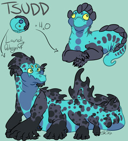 4_eyes 4_toes alternate_form ambiguous_gender black_body black_claws black_skin black_spots black_tail blue_body blue_skin blue_spots blue_tail claws contextual_arrow crossed_arms derp_eyes directional_arrow dorsal_fin ear_frill fangs feet feral fin frill_(anatomy) frown grey_background grey_body grey_skin grey_spots grey_tail head_crest head_fin head_frill long_tail looking_away lying markings membrane_(anatomy) membranous_frill multi_eye multi_leg multi_limb multicolored_body multicolored_skin multicolored_tail on_front pose serpentine side_view simple_background snout solo spiked_tail spikes spikes_(anatomy) sponge spots spotted_body spotted_markings spotted_skin spotted_tail tail tail_fin tail_markings teeth text toes toony two_tone_body two_tone_skin yellow_eyes butchyena animate_inanimate aquatic hybrid lizard reptile scalie sponge_monster 2017 digital_drawing_(artwork) digital_media_(artwork) english_text flat_colors full-length_portrait hi_res model_sheet multiple_images portrait signature species_name