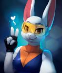 5_fingers anthro breasts brown_eyes clothed clothing female fingers heart_symbol smile solo rodrigues404 lagomorph leporid mammal rabbit 2018 digital_media_(artwork)