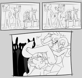 3_toes anal anal_penetration anthro anthro_on_anthro anthro_penetrated anthro_penetrating anthro_penetrating_anthro antlers ball_lick balls beak being_watched big_balls big_penis bodily_fluids bottomwear bottomwear_down breath casual_sex cellphone clothed clothed_to_nude clothing clothing_loss contact_onomatopoeia dialogue different_sound_effects electronics erection exclamation_point feathers feet flip_flops floppy_ears footwear foursome from_behind_position fully_clothed fully_clothed_to_nude fur gangbang genitals group group_sex hair half-closed_eyes handjob holding_object holding_phone hoodie horn humanoid_genitalia humanoid_penis impact_onomatopoeia inside_train interrobang interspecies licking looking_at_another looking_pleasured looking_up male male/male male_penetrated male_penetrating male_penetrating_male moan narrowed_eyes no_pupils nude onomatopoeia open_mouth oral pants pants_down partially_clothed penetration penile penis phone plap ponytail poof_effect public question_mark sandals sex shoes sitting smartphone sound_effects standing sweat text three_frame_image thrusting toes tongue tongue_out topwear train vehicle white_eyes mr_rottson pietro_(felino) rotto_(mrrottson) tyler_(taylurrad) ambiguous_species avian bird canid canine canis columbid deer domestic_dog lagomorph leporid mammal pigeon rabbit 2020 absurd_res black_and_white character_request english_text hi_res monochrome sketch