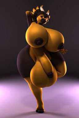 anthro areola balls big_balls big_breasts breasts flaccid genitals gynomorph horn huge_balls huge_breasts humanoid_genitalia humanoid_penis hyper hyper_balls hyper_genitalia intersex looking_at_viewer nipples non-mammal_balls non-mammal_breasts non-mammal_nipples nude penis pose simple_background smile solo thick_thighs wide_hips anthroanim mythology milenth_drake dragon mythological_creature mythological_scalie scalie 2016 2:3 3d_(artwork) digital_media_(artwork) hi_res