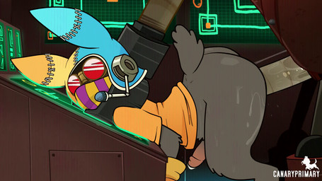anal anal_fluids anal_orgasm anal_penetration anthro anthro_penetrated asphyxiation back_dimples back_groove balls_deep bent_over big_butt bodily_fluids bottomless bottomless_anthro bottomless_male bouncing_butt bouncing_penis butt butt_jiggle butt_ripples butt_squish choking clothed clothing cum cum_while_penetrated cumshot duo ejaculation erection eyewear faceless_character from_behind_position fur genital_fluids genitals glistening_thighs gloves goggles hands-free handwear headgear headwear humanoid_genitalia humanoid_penis jiggling leaning leaning_forward machine male male/male male_penetrated male_penetrating male_penetrating_male moan multiple_orgasms music neck_grab orgasm penetration penile penile_penetration penis penis_in_ass penis_size_difference pinned platform_standing_doggystyle ridepod sex sex_after_cumming side_view sound_effects squish standing_doggystyle sweat sweaty_legs sweaty_thighs tail thick_thighs thrusting wide_hips canaryprimary sound_warning interstellar_incubus_(va) dark_cloud level-5 osmond_(dark_cloud) steve_(dark_chronicle) lagomorph leporid mammal moon_person rabbit robot 16:9 2025 2d_animation animated hi_res huge_filesize long_playtime sound video widescreen