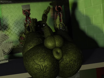 anal anal_penetration anthro anthro_penetrated anus balls big_butt blinking butt butt_jiggle disembodied_penis erection fur genitals green_body green_fur holding_both_legs humanoid_genitalia humanoid_penis jiggling long_ears machine male male/male male_penetrated male_penetrating male_penetrating_male open_mouth penetration penile penile_penetration penis penis_in_ass puffy_anus sex solo spread_legs spreading thick_thighs wire muitetium five_nights_at_freddy's five_nights_at_freddy's_3 scottgames springtrap_(fnaf) animatronic lagomorph leporid mammal rabbit robot 2026 3d_(artwork) 3d_animation 4:3 animated digital_media_(artwork) high_framerate no_sound short_playtime video
