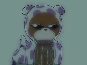 anthro big_penis black_nose blowjob_face brown_body brown_fur butt butt_from_the_front clothing disembodied_penis duo eyewear fellatio fur genitals glans glistening glistening_genitalia glistening_glans glistening_penis grey_background interspecies male male/male multicolored_body multicolored_fur offscreen_character onesie oral penile penis pink_glans sex simple_background sucking_tip sunglasses tail tan_body tan_fur two_tone_body two_tone_fur vein veiny_penis whiskers dulone one_piece mr._13 human mammal mustelid otter 4:3