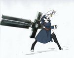 anthro big_breasts big_butt big_gun breasts butt clothing cross female gun legwear nun nun_outfit pose ranged_weapon slit_dress solo stockings thick_thighs thigh_highs toeless_thigh_highs weapon wide_stance yellow_eyes pace-maker trigun fan_character nun_bun_with_guns lagomorph leporid mammal rabbit absurd_res hi_res