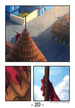 ambiguous_gender building claws cloud day feral finger_claws grass membrane_(anatomy) membranous_wings outside plant pole rooftop sky solo stone_floor window wings vensart mythology wings_of_fire dragon mythological_creature mythological_scalie scalie skywing_(wof) comic hi_res shaded