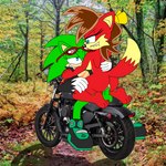 absurd_res anthro archie_comics balls bite biting_lip breasts canid canine duo eulipotyphlan female fiona_fox forest forest_sex fox genitals hedgehog hi_res male male/female mammal motorcycle penis plant pussy scourge_the_hedgehog sega side_boob smile smirk sonic_the_hedgehog_(archie) sonic_the_hedgehog_(comics) sonic_the_hedgehog_(series) tree vehicle yaboiskywardmochi1998
