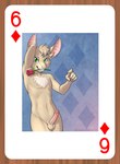 anthro balls bat_ears card chest_tuft erection flower flower_in_mouth fur genitals green_eyes humanoid_genitalia humanoid_penis looking_at_viewer male nude nude_anthro nude_male penis plant playing_card rose_(flower) rose_in_mouth simple_background smile solo tan_body tan_fur teeth tuft brian_mcpherson turo_of_akesh bat desert_bat mammal wingless_bat digital_media_(artwork) hi_res