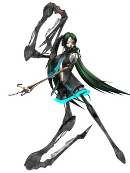 3_fingers accessory black_bottomwear black_clothing black_skirt blue_necktie bone bone_arm bottomwear breasts clothed clothing cosplay electronics female fingers green_hair grey_clothing grey_shirt grey_topwear hair headphones long_arms long_hair looking_at_viewer machine mechanical_arm mechanical_leg navel necktie no_bra not_furry one_eye_closed open_clothing open_shirt open_topwear pleated_skirt red_eyes shirt simple_background skirt small_breasts solo standing topwear twintails_(hairstyle) white_background wire deino_(artist) vocaloid yamaha_corporation calne_ca hatsune_miku humanoid robot robot_humanoid 2009 3:4 3d_(artwork) autodesk_3ds_max_(artwork) digital_media_(artwork) full-length_portrait portrait