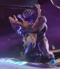 3_fingers anthro arm_quills barely_visible_breasts breasts butt_jiggle carrying_another carrying_partner deep_victory_position digitigrade dominant duo female female_anthro female_penetrated fingers folded fucked_silly genitals hands_behind_back head_quills interspecies jiggling larger_dom legs_up looking_pleasured male male/female male_on_anthro male_penetrating male_penetrating_female mandibles muscular muscular_male non-mammal_breasts nude obscured_penetration penetration penile penile_penetration penis penis_in_vagina quill_hair restrained scales sex short_tail size_difference smaller_anthro smaller_female spread_legs spreading spurs_(anatomy) stand_and_carry_position standing standing_sex tail tan_body tan_scales teeth vaginal vaginal_penetration xenophilia yellow_eyes yellow_sclera chocoscorner sound_warning ceraferis_(va) pickle_juice_(modeler) halo_(series) microsoft xbox_game_studios alien ibie'shan kig-yar reptile sangheili scalie 3d_(artwork) 3d_animation animated colored digital_media_(artwork) short_playtime sound video