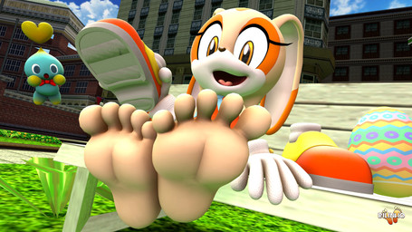 5_toes anthro barefoot clothing easter_egg feet female foot_fetish foot_focus fur holidays humanoid_feet loli orange_clothing outside plantigrade solo tan_body tan_fur toes young young_anthro young_female bilinho easter sega sonic_the_hedgehog_(series) cheese_the_chao cream_the_rabbit chao_(sonic) lagomorph leporid mammal rabbit 16:9 2025 3d_(artwork) 4k absurd_res digital_media_(artwork) hi_res source_filmmaker_(artwork) widescreen