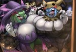 big_breasts blue_hair breast_squish breasts breasts_frottage cleavage clothed clothing cosplay costume duo female green_hair hair holidays huge_breasts hyper hyper_breasts not_furry pokemon_costume squish thick_thighs yboon halloween nintendo pokemon ellia_(yboon) generation_3_pokemon kirlia pokemon_(species) shiny_pokemon absurd_res hi_res