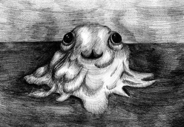 :3 ambiguous_gender apode beady_eyes creepy_cute feral glistening glistening_eyes legless looking_at_viewer slime solo avargus777 scp_foundation scp-999 goo_creature 2023 absurd_res cross-hatching full-length_portrait graphite_(artwork) greyscale hatching_(art) hi_res monochrome portrait shaded traditional_media_(artwork)