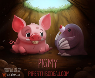 ambiguous_gender annoyed beady_eyes black_eyes claws duo feral fur grass grey_body grey_fur humor plant pun text tusks underground visual_pun piper_thibodeau domestic_pig eulipotyphlan mammal mole_(animal) suid suine sus_(pig) digital_media_(artwork) digital_painting_(artwork) english_text painting_(artwork)