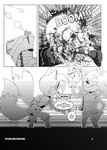 absurd_res anthro bottomwear canid canine clothed clothing comic dialogue duo english_text eulipotyphlan explosion fox hedgehog hi_res male mammal miles_prower missphase monochrome pants sega shirt sonic_the_hedgehog sonic_the_hedgehog_(series) text topwear