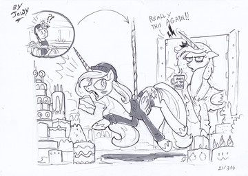 !! 2014 ?! beanie black_and_white cake clothing cup cutie_mark equine face_paint female food friendship_is_magic glowing hat horn jowybean magic mammal monochrome my_little_pony princess_celestia_(mlp) princess_luna_(mlp) robe rope sibling sisters sparkles steam sweater tired twilight_sparkle_(mlp) winged_unicorn wings
Rating: Safe
Score: 4
User: 2DUK
Date: March 22, 2014