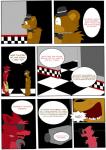 aggablaze animatronic anthro bear canid canine comic digital_media_(artwork) english_text five_nights_at_freddy's fox foxy_(fnaf) freddy_(fnaf) hi_res machine mammal robot scottgames text