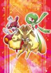 abstract_background anthro big_eyes female group hand_on_hip looking_at_viewer pose simple_background slim thick_calves thick_leg thick_thighs thin_calves wide_hips unknown_artist nintendo pokemon pokemon_mystery_dungeon spike_chunsoft team_charm gardevoir generation_3_pokemon generation_4_pokemon lagomorph lopunny mammal medicham pokemon_(species) hi_res official_art