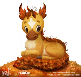 ambiguous_gender autumn black_eyes feral fur humor leaf plant pun simple_background solo tan_body tan_fur visual_pun white_background white_body white_fur young piper_thibodeau elemental_creature equid equine flora_fauna horse hybrid mammal digital_media_(artwork) digital_painting_(artwork) painting_(artwork)