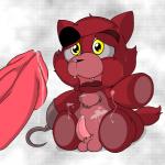 anthro balls blush bodily_fluids cute_fangs doll duo erection eye_patch eyewear fangs genitals hook hook_hand machine male male/male penis pirate plushie plushophilia sweat teeth yellow_eyes blpanda five_nights_at_freddy's scottgames foxy_(fnaf) plush_foxy_(fnaf) animate_inanimate animatronic canid canine fox living_plushie mammal robot 1:1