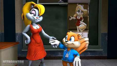 blonde_hair blue_eyes breasts classroom clothing dress duo female hair red_clothing red_dress school jcthornton jcthornton_(modeler) animaniacs conker's_bad_fur_day rareware warner_brothers berri conker minerva_mink chipmunk ground_squirrel mammal mink mustelid musteline rodent sciurid tree_squirrel true_musteline 16:9 3d_(artwork) crossover digital_media_(artwork) hi_res widescreen