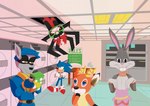 anthro appliance ceiling ceiling_lamp ceiling_tiles clothing dress group hole_in_ceiling lamp laundromat laundry_machine male male/male poster slice_of_life waiting window vesper_thee_bat animal_crossing looney_tunes nintendo sega sly_cooper_(series) sonic_the_hedgehog_(series) sony_corporation sony_interactive_entertainment sucker_punch_productions warner_brothers aku beau_(animal_crossing) bugs_bunny sly_cooper sonic_the_hedgehog deer demon eulipotyphlan hedgehog lagomorph leporid mammal procyonid rabbit raccoon 2024 hi_res