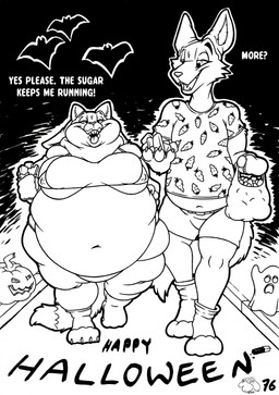 anal anal_penetration anthro belly big_belly big_breasts bloated bottomwear bra breasts buckteeth buttplug buttplug_in_ass buttplug_insertion buttplug_tail candy caramel_(food) claws clothed clothed_anthro clothed_male clothing costume dessert dialogue duo fake_tail fangs feederism feeding feeding_partner female food footwear fox_ears fox_tail fruit fully_clothed fully_clothed_anthro fully_clothed_male ghost_decoration gloves halloween_costume halloween_decoration handwear holidays huge_belly huge_breasts hyper hyper_belly jack-o'-lantern male messy morbidly_obese obese obese_anthro obese_female object_in_ass open_mouth overeating overstuffed overstuffing overweight overweight_anthro overweight_female partially_clothed_anthro partially_clothed_female penetration plant plug_(sex_toy) plug_insertion pumpkin sex_toy sex_toy_in_ass sex_toy_insertion shirt shorts slightly_chubby slightly_chubby_anthro slightly_chubby_male socks stuffing t-shirt teeth text tongue tongue_out topwear trick-or-treating underwear haseth disney halloween zootopia judy_hopps nick_wilde canid canine european_rabbit fox lagomorph leporid mammal oryctolagus rabbit red_fox true_fox 2023 comic english_text hi_res sketch sketch_page