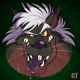 bodily_fluids drooling eyebrows fangs incisors looking_at_viewer male mane saliva solo teeth thick_eyebrows tongue tongue_out toony whiskers gtskunkrat mythology gtskunkrat_(character) canid canine hybrid mammal mephitid murid murine mythological_canine mythological_creature rat rodent skunk werecanid werecanine werecreature werewolf 1:1 bust_portrait portrait