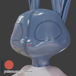 anthro female latex mask solo comorito disney zootopia judy_hopps lagomorph leporid mammal rabbit 1:1 3d_(artwork) absurd_res blender_(artwork) digital_media_(artwork) hi_res