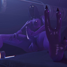 3_fingers 3_toes anthro balls bodily_fluids breasts claws cum curling_toes feet fingers foot_fetish foot_focus freckles genital_fluids genitals glans glistening glistening_arms glistening_balls glistening_body glistening_breasts glistening_feet glistening_genitalia glistening_glans glistening_penis glistening_skin glowing glowing_cum glowing_eyes glowing_nipples gynomorph hand_on_penis humanoid_genitalia humanoid_penis intersex lazy masturbation moan nipples not_furry penile penile_masturbation penis purple_body relaxing solo sound_effects sweat sweaty_feet toe_claws toes unusual_bodily_fluids unusual_cum unusual_genital_fluids wrinkled_feet wrinkles sound_warning wasplit bioware electronic_arts mass_effect tali'zorah alien quarian 1:1 3d_(artwork) 3d_animation animated blender_(artwork) blender_eevee_(artwork) digital_media_(artwork) hi_res loop short_playtime sound video
