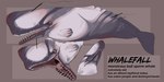 ambiguous_gender black_teeth feral grey_body harpoon melee_weapon open_mouth pink_tongue polearm side_view simple_background solo spear teeth tongue weapon white_body white_eyes imperatorcaesar cetacean mammal marine sperm_whale toothed_whale whale 2:1 absurd_res hi_res model_sheet