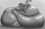 2016 absurd_res anthro anthrofied areola arthropod belly belly_grab big_belly big_breasts big_butt breasts butt cake changeling deep_navel dessert duo equid equine female food friendship_is_magic greyscale hair hasbro hi_res horn huge_belly huge_breasts huge_butt hyper hyper_belly hyper_butt lying mammal monochrome morbidly_obese my_little_pony mythological_creature mythological_equine mythology navel nipples nude obese obese_female overweight overweight_female princess_luna_(mlp) queen_chrysalis_(mlp) sirmasterdufel unicorn