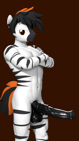 animal_genitalia animal_penis anthro balls black_balls black_penis crossed_arms equine_genitalia equine_penis erection genitals glistening glistening_balls glistening_genitalia glistening_penis looking_at_viewer male muscular muscular_anthro muscular_male nude penis simple_background solo stripes rainium hasbro my_little_pony zax_(rainium) equid equine mammal zebra 3d_(artwork) 9:16 digital_media_(artwork) hi_res source_filmmaker_(artwork)