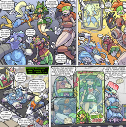after_transformation anthro barcode black_sclera box breasts butt container dialogue female flattened group machine open_mouth shortstack smile smug spiral spiral_eyes store surprised tail text thought_bubble visor wheover jackie_applin junko_(wheover) lienna_arara minepta_podena veeness alien animal_humanoid aquatic cat_humanoid felid felid_humanoid feline feline_humanoid fish humanoid mammal mammal_humanoid robot shark 2025 comic digital_media_(artwork) english_text hi_res