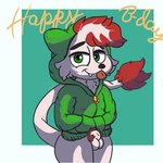 animal_genitalia anthro balls biped blep bottomless clothed clothing fluffy genitals happy_birthday hoodie hoodie_only male pubes sheath solo tail tongue tongue_out topwear topwear_only belu_miranda_(artist) nintendo pokemon pokemon_legends_arceus fan_character kai_mew-(character) generation_1_pokemon generation_8_pokemon hisuian_form hisuian_zorua hybrid legendary_pokemon mew_(pokemon) pokemon_(species) regional_form_(pokemon) 1:1 digital_media_(artwork) low_res portrait three-quarter_portrait