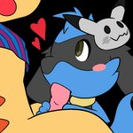 anthro duo erection fellatio genitals heart_symbol looking_up male male/male oral penile penis sex sucking hugoriolu nintendo pokemon hugo_the_riolu sparkychu generation_1_pokemon generation_4_pokemon pikachu pokemon_(species) riolu 1:1 alpha_channel