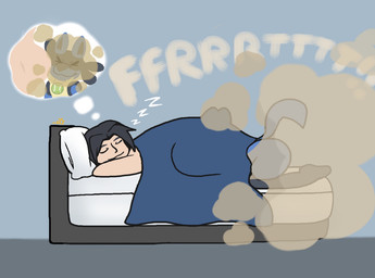 anal anthro ball bed bedding black_hair blanket butt butt_sniffing duo fart fart_cloud fart_fetish farting_on_another farting_on_face furniture hair head_in_ass male male/male nude nude_male pillow romantic sniffing stink_fumes tennis_ball sacredsun519 nintendo pokemon sunnyandsol_(character) generation_4_pokemon human lucario mammal pokemon_(species)