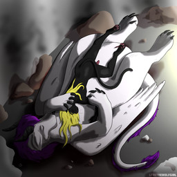 after_sex anthro bodily_fluids cum cum_in_vagina cum_inside duo eyes_closed feathered_wings feathers female feral genital_fluids genitals high-angle_view lying male male/female melanistic nude outside paws penis sleeping tail vulva wings lovethewolfgirl mythology ahkira raknar dragon felid leopard mammal mythological_creature mythological_scalie pantherine scalie 1:1 absurd_res hi_res