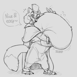 belly big_belly clothing hat headgear headwear huge_belly male male_pred rumbling_stomach solo tongue tongue_out top_hat indigested_omelette disney pinocchio "honest"_john_foulfellow canid canine fox mammal hi_res