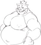 anthro belly big_moobs big_nipples facial_hair looking_at_viewer male moobs musclegut muscular muscular_arms nipples overweight overweight_male pig_nose sideburns solo exe_exem lifewonders tokyo_afterschool_summoners ganglie_(tas) mammal suid suina sus_(pig) wild_boar digital_drawing_(artwork) digital_media_(artwork) hi_res