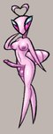 anthro breasts erection eyeliner gynomorph intersex makeup nipples nude pose solo hhbrother manny_(hhbrother) arthropod insect mantis hi_res sketch