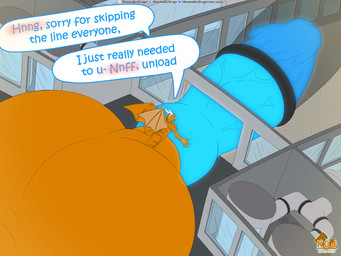 animal_genitalia anthro balls barbed_glans big_balls big_knot big_penis big_sheath blue_penis blue_tongue blush dialogue genitals glans hand_on_penis horn huge_balls huge_knot huge_penis huge_sheath hyper hyper_balls hyper_genitalia hyper_knot hyper_penis hyper_sheath immobile knot long_tongue male membrane_(anatomy) membranous_wings orange_body penis penis_milking_machine sheath solo speech_bubble striped_body stripes text tongue vein veiny_penis wings knockedoutdragon european_mythology mythology chem_(dragon_chem) dragon mythological_creature mythological_scalie scalie western_dragon 4:3 absurd_res english_text hi_res