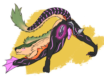ambiguous_gender anal anal_penetration anal_vore anthro anthro_pred anus ass_up blue_eyes blush butt challenge duo erection feral feral_prey fur genitals hair horn inside internal jack-o'_pose looking_at_viewer macro male male/ambiguous male_pred male_prey micro nude partially_inside penetration penis pose sex simple_background size_difference smile soft_vore tail teeth vore willing_pred willing_prey wings x-ray_view yellow_body yellow_fur superplus ark_survival_(series) mythology corrhan kustrin dragon mammal managarmr mythological_creature mythological_scalie scalie 4:3 absurd_res digital_media_(artwork) hi_res