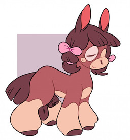 accessory animal_genitalia balls belly bow_ribbon brown_body brown_fur brown_hair countershade_belly countershade_face countershade_fur countershading feral flaccid freckles fur genitals geometric_background grey_background hair hair_accessory hair_bow hair_ribbon hair_tie horizontal_pupils leg_markings male markings penis pigtails pupils quadruped ribbons sheath simple_background smile snout socks_(marking) solo standing tail tan_body tan_fur tied_hair white_background batruse nintendo pokemon josie_may_(batruse) equid equine generation_7_pokemon horse mammal mudbray pokemon_(species) 2019 hi_res trans_(lore) trans_woman_(lore)