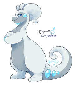 male slime solo tail text flipside mythology nintendo pokemon dorain_goodra dragon generation_6_pokemon goodra mythological_creature mythological_scalie pokemon_(species) scalie 2015