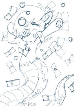 apode blush blush_lines bubble chest_tuft eyes_closed female feral happy inner_ear_fluff legless long_tail money one_eye_obstructed open_mouth serpentine solo split_form tail tongue tongue_out tuft anykoe hasbro my_little_pony anguis_flake nightmare_anguis_(dial_liyon) draconcopode lamia reptile scalie snake blue_and_white hi_res monochrome signature sketch