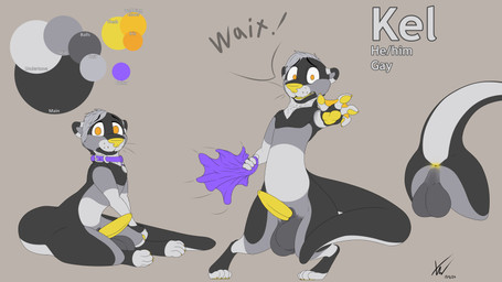 animal_genitalia anthro balls big_balls black_body black_fur claws collar collar_only darkened_genitalia erection finger_claws fur genitals grey_body grey_fur looking_at_viewer male nude open_mouth pawpads penis perineum shaft_divide sheath sitting solo standing tail tail_anus tail_butt tapering_penis tapering_tail thick_tail thick_thighs toe_claws towel walk-in whiskers yellow_flesh xylerthewolf kel(xylerthewolf) mammal mustelid otter absurd_res hi_res model_sheet